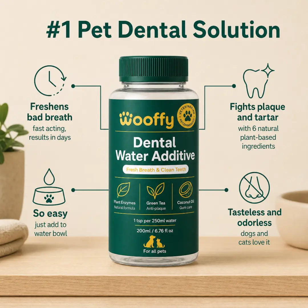 Wooffy™ Dental Water Additive | Fresh Breath & Cleaner Teeth